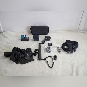 Go pro 360 camera and 8 black camera with accessories